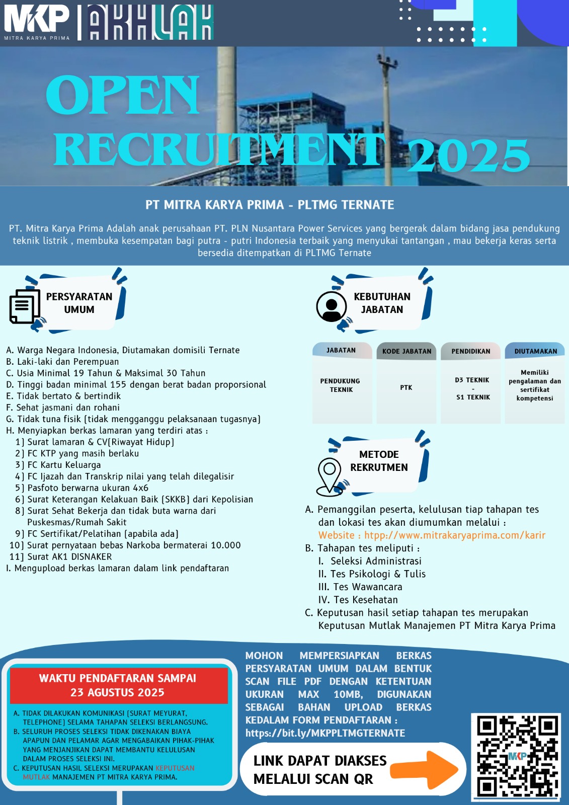 INFO LOKER TERBARU GAES, YUK BURUAN SOBAT PENCARI KERJA SEBELUM TUTUP TGL 25 AGUSTUS 2025